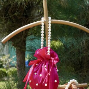 Swamini Blush Pearl Luxury Potli Bag