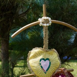 Swamini Sunshine Heart Embroidered Potli Bag