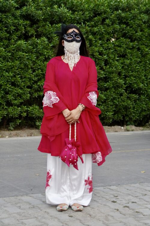 Hot Pink Suit TheSwamini Summer Collections - Image 7