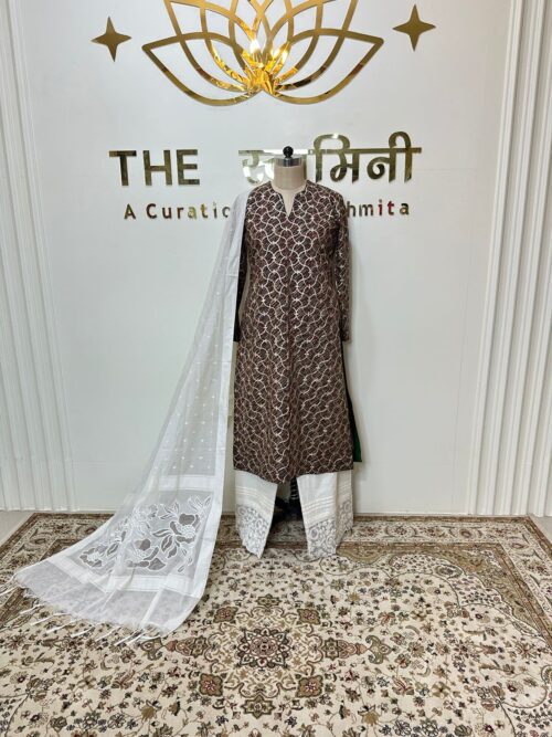 Straight Gota Design Suit With Straight Plazo & Dupatta - Image 5