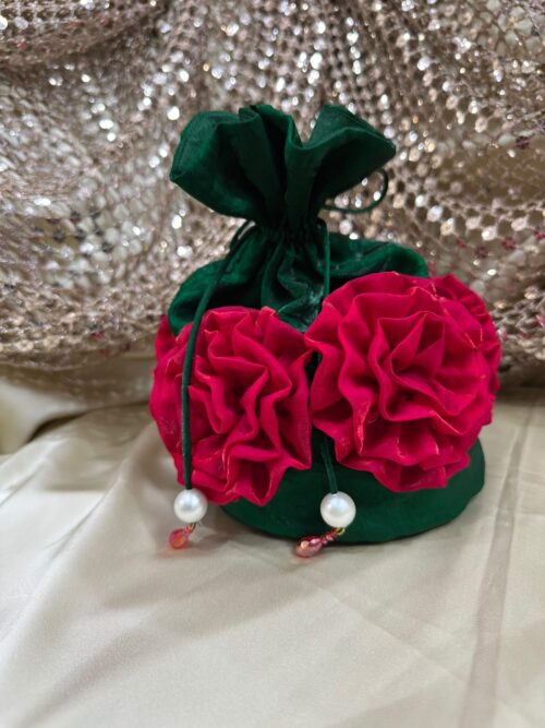 Green Floral Style Bag - Image 2